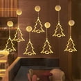 thumbnail image 5 of IPEWLEX Christmas LED Window Decoration Lights - Suction Cup Hook, Battery Powered Warm White Lights for Indoor Holiday Display, 5 of 6