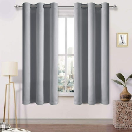Bedroom Grommet Window Curtain Panel, Light Grey Curtains Bedroom