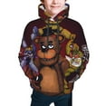 thumbnail image 4 of Saiise Unisex Kids Five Nights At Freddy'S Sweatshirt Boys Girls Hooded Kangaroo Pocket Pullover Hoodies-X-Large, 4 of 7
