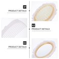 thumbnail image 3 of Vintage Hand Mirror Comb Set Girls Cosmetic Classic Wide Tooth Comb Embossed Flower Detangling Hair Brush Rat, 3 of 5