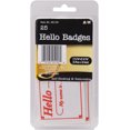 thumbnail image 2 of A & W Office Supplies Hello Badges 2.3125"X3.3125" 25/Pkg, 2 of 2