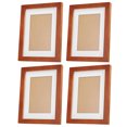 thumbnail image 1 of Unique Bargains Cadres Photo en Bois 5x7 Pouces, 4 Pcs, Marron, 1 of 5