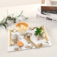 thumbnail image 6 of Bath Accessories Sets Single Print Decorative Tray With Handle For Home Bathroom Bedroom French Golden, 6 of 7