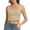Nude, variant on Women's Sleeveless Strappy Tank Square Neck Double Layer Workout Fitness Casual Basic Crop Tops