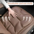 thumbnail image 4 of Vabuena Seat Cushion, Vabuena Car Seat Cushion, Car Seat Cushions for Driving, Skin-Friendly Leather Seat Cushions, Non-Slip Memory Foam Pad for Auto, Office Chair, 4 of 9
