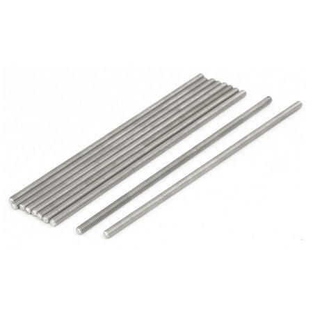 M3 x 100mm 0.5mm Pitch 304 Stainless Steel Fully Threaded Rods Hardware ...