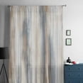 thumbnail image 5 of Beige Gray Semi Sheer Curtains Drapes for Living Room, Bedroom, French Doors Window 54 Inches Long, Abstract Grunge Mottled Neutral Texture Rod Pocket Chiffon Curtain Drapery Voile Draperies Panel, 5 of 6
