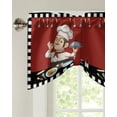 thumbnail image 2 of Chef Gourmet Knife And Fork Lattice Small Curtain Rod Pocket Short Curtains Home Decor Partition Cabinet Door Window Curtains, 2 of 6