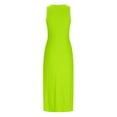 thumbnail image 5 of Wycnly Summer Dresses for Women Dresses for Women 2024 Sexy Hollow out Party Club Bodycon Knee-Length Dress Ladies Fashion Solid Crewneck Sleeveless Midi Dresses, 5 of 6