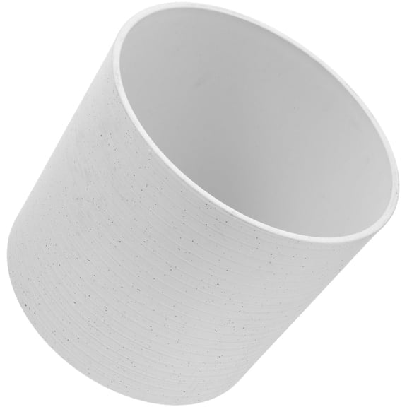 UPOUART Modern White Resin Planter Pot with Drainage for Indoor and Outdoor Plants, Decorative Flower Container