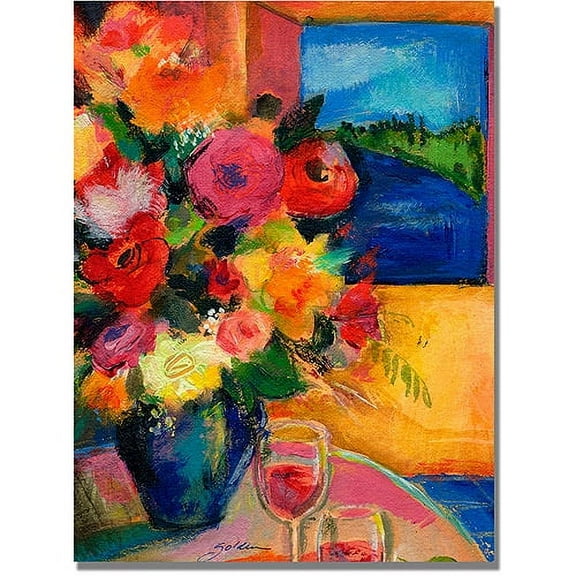 Trademark Art "Room with a View" Canvas Art by Shelia Golden