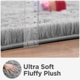 thumbnail image 6 of Lochas Soft Indoor Modern Big Area Rugs Fluffy Living Room Carpets for Bedroom Home Decor Nursery Rug 8x10 Feet, Gray, 6 of 7