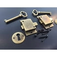 thumbnail image 2 of 2-Piece Antique Finish Cabinet Door Lock Set with Keys, 2 of 4