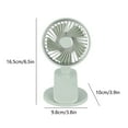 thumbnail image 3 of Portable Clip on Fan Rechargeable with Night , 3 Speeds Small Battery Operated Fan, USB Desk Fan with Strong Airflow, Sturdy Clamp for Golf Cart Office Outdoor Travel Camping, 3 of 6