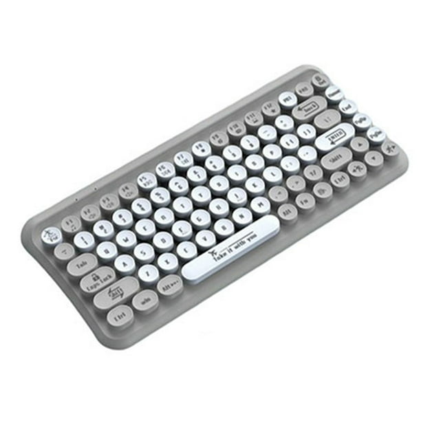Seitruly Teclado inalámbrico para computadora perilla Multimedia impermeable a prueba de salpicaduras ratón escritura silenciosa teclados Juegos de teclado y mouse para computadora