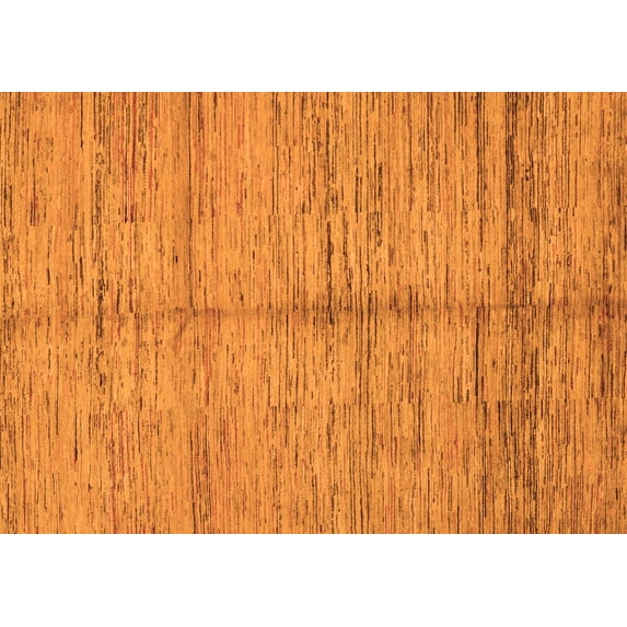 Ahgly Company Indoor Rectangle Abstract Orange Modern Area Rugs, 2' x 3'