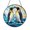 Acrylic 3.5 Inch, variant on Arctic Penguin Scene Stained Glass Suncatcher for Window Decor, Cute Animal Gift