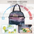 thumbnail image 4 of Fotbe Boat Lighthouse Storm Waves Bolsa de Almuerzo con Estampado, Lonchera Aislada, Contenedores de Comida Reutilizables Tipo Cooler a Prueba de Fugas, 4 of 7