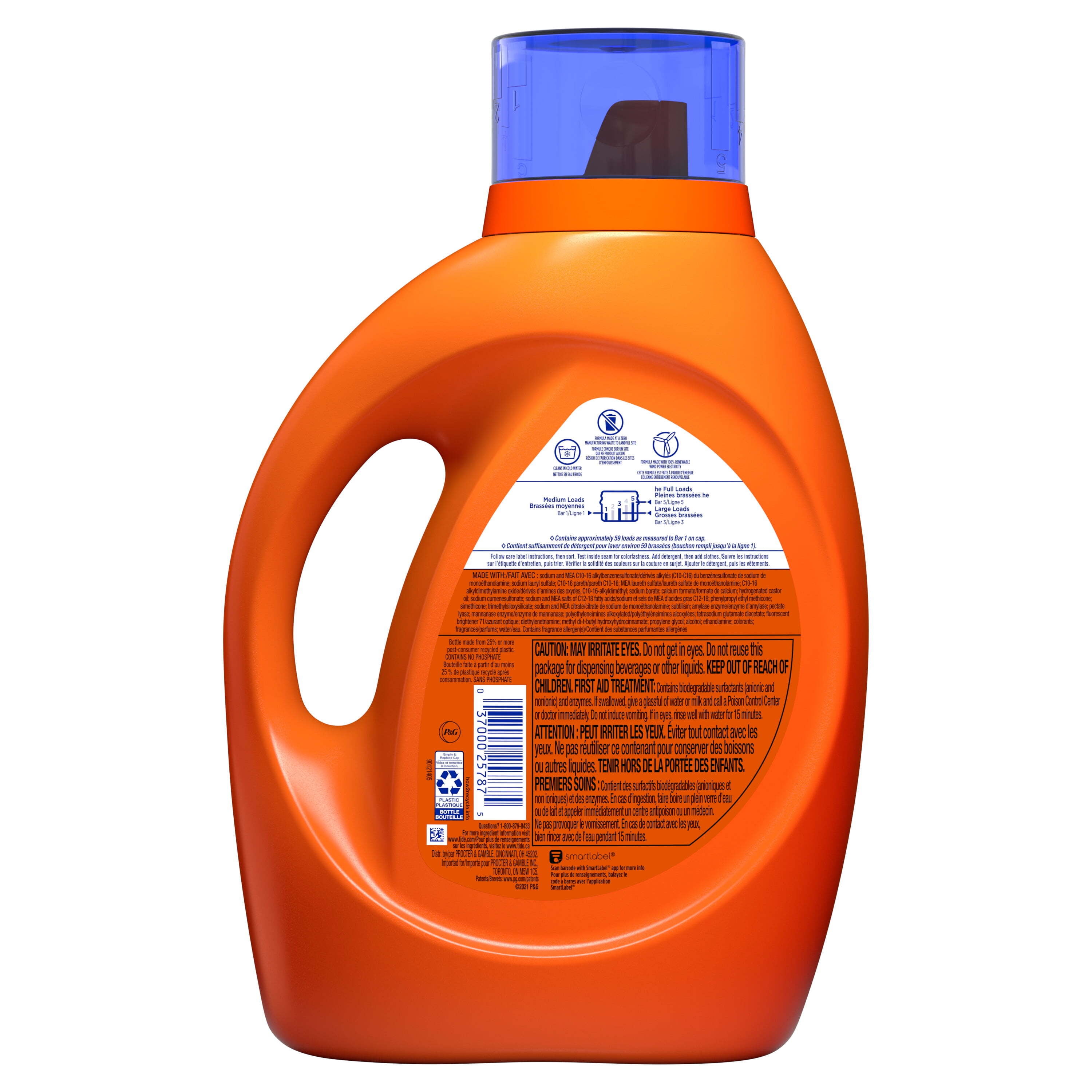 Tide Hygienic Clean Heavy 10x Duty Liquid Laundry Detergent, Original Scent, 59 Loads, 84 fl oz - Walmart.com Tide Hygienic Clean Heavy 10x Duty Liquid Laundry Detergent, Original Scent, 59 Loads, 84 fl oz - Walmart.com