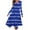 Dark Blue, variant on Cavosen Elegant Dresses for Women Long Yellow Long Sleeve Maxi Dress Hankerchief Hem Crew Neck Calf Length Dress Striped Casual Trendy Dress Vacation Fall Winter Clothes L