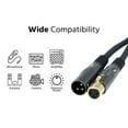 thumbnail image 3 of Monoprice XLR Male to XLR Female - 150 Feet - Black | Gold Plated | 16AWG Copper Wire Conductors [Microphone & Interconnect] - Premier Series, 3 of 6