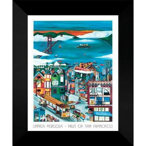 Linnea Pergola FRAMED 15x18 "Hills Of San Francisco"