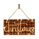 thumbnail image 2 of Letreros navideños de madera para colgar en puertas, con luz, para interiores y exteriores, 2 of 6