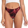 thumbnail image 1 of Fotbe Red Line Tanga Sin Costuras para Mujer con Estampado – Panties Invisibles, Transpirables y Cómodos para Uso Diario-X-Small, 1 of 6