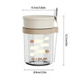 thumbnail image 3 of Huanglei Cup With Lid And Spoon 350ml PP Plastic Container For Restaurant Kitchen Food Storage Durable Reusable Meal Prep Dish, 3 of 7