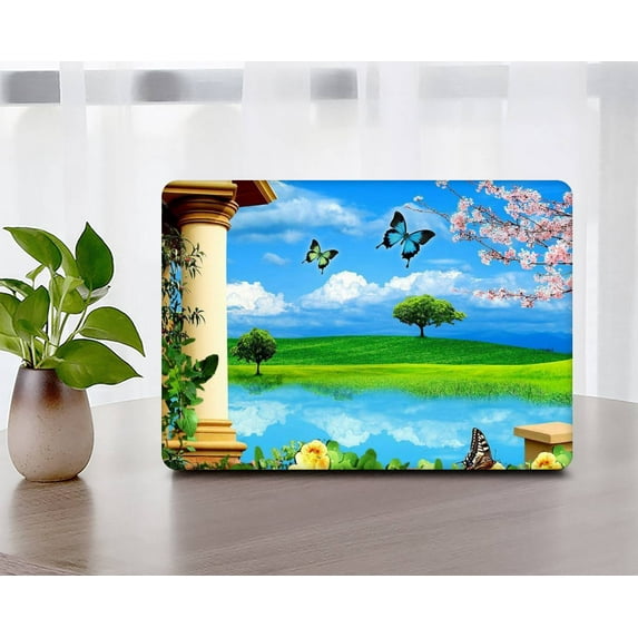 KSK KAISHEK Compatible MacBook Air 13" Case 2017 - 2014 2013 2012 2011 2010 Released Model A1369/A1466, Plastic Hard Shell Case, Landscape A 102