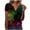 08# Multicolor, variant on Womens 2026 Summer Vacation Fashion Womens Summer Tops Casual Plus Size Blouses For Women Dressy Casual 100 Percent Cotton V Neck T Shirts Women Plus Size