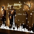 thumbnail image 2 of Decoraciones Reutilizable Ciudad Ventana de Navidad Auto Aferra Blanca, 2 of 8