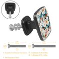 thumbnail image 3 of 12 Packs Colorful Butterfly Cabinet Knobs- Pull Hardware Handle, Square Drawer knobs for Kitchen Cupboard Door, Bedroom Dresser Drawer, Bathroom Wardrobe Hardware, 3 of 5