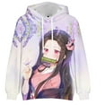 thumbnail image 2 of Demon Slayer Novelty Hooded for Men Women Boys Girls Pullover Anime Character Sweatshirt, 2 of 6