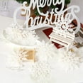thumbnail image 4 of Gustave 4inches Set of 24 Plastic Glitter Snowflake Christmas Ornaments for Xmas Tree Decorating, Garland Crafting, Home Christmas New Year Embellishing "White", 4 of 7
