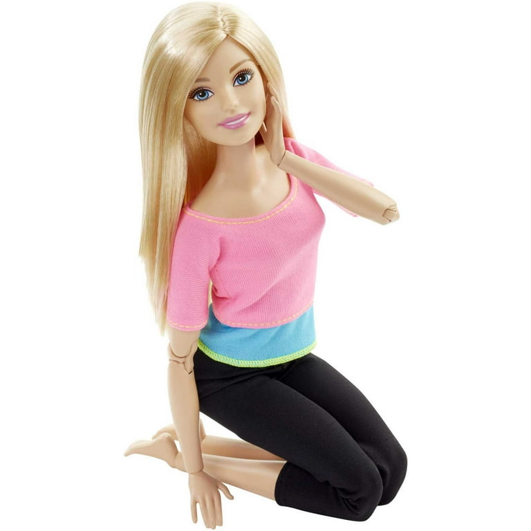 Barbie Made to Move Doll with Realistic Poses, Pink Top - Walmart.com