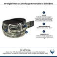 thumbnail image 6 of Wrangler  Camoflauge Reversible to Solid Belt (Men), 6 of 6