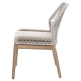 thumbnail image 3 of Pemberly Row 19" Rope Weave Outdoor Dining Chair in Gray (Set of 2), 3 of 8