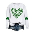 thumbnail image 4 of hotojiny St. Patrick's Day Sweatshirts for Women Fashion Long Sleeve Crewneck Cute Pullover Tops Lounge Loose Soft Shirts, 4 of 5