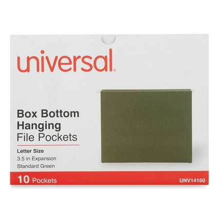 UPC 087547141601 product image for Universal UNV14160EE 1 Section 3.5 in. Capacity Hanging Box Bottom File Pockets  | upcitemdb.com