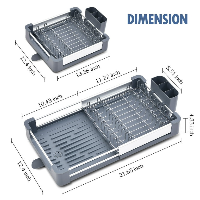 Dish Drying Rack Aluminum Alloy Dish Racks For Kitchen - Temu