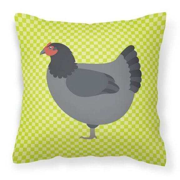 Carolines Treasures BB7661PW1818 Jersey Giant Chicken Green Fabric Decorative Pillow, 18 x 18 in.