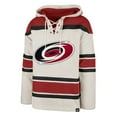 thumbnail image 2 of Men's '47 Oatmeal Carolina Hurricanes Rockaway Lace-Up Pullover Hoodie, 2 of 3