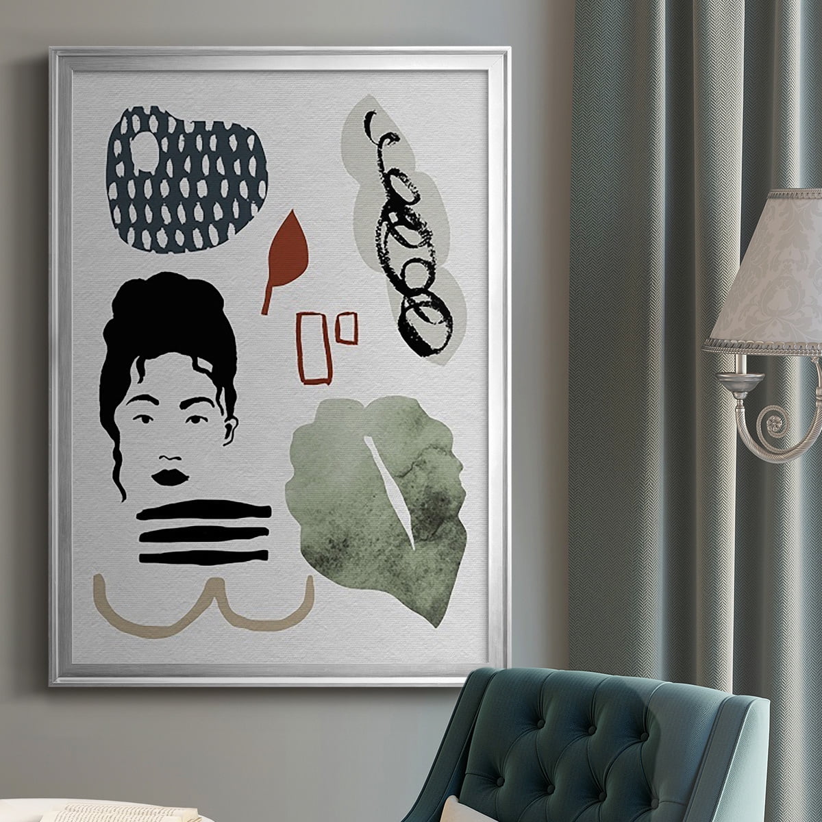 Collected Mindfulness I Premium Framed Print, in Gold, Black, or Silver - Ready to Hang