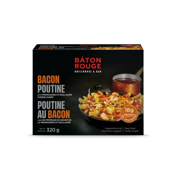 Bâton Rouge bacon poutine 320g, with Fromagerie StGuillaume cheese