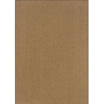 Moretti Grand Mal Indoor/Outdoor Area Rug 2068X Tan Solid Woven 7' 10" x 7' 10" Round