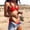 w93# Red753, variant on Wuxian 2 Piece Bikini Set For Women Swimsuit Halter Neck Spaghetti Strap Deep V-Neck Backless Lace Up Rhinestone Swimming Bandeau Solid Color Triangle Tie Stylish Cheeky Bathing Suit,Blue,L