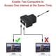 thumbnail image 1 of Adaptador de conectores divisores RJ45 1 a 2 Acoplador divisor Ethernet Enchufe doble HUB Interfaz Contacto Enchufe modular Conexión Red LAN Internet Cat5 Cat5e Cat6 Cat7 Cables Paquete de 2,, 1 of 2