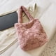 thumbnail image 4 of Bolsa con asa superior para mujer de hombro de felpa suave para otoño e invierno (rosa) Tmvgtek Para estrenar, 4 of 9