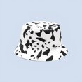 thumbnail image 1 of LinYooLi Cross Border New European And American Cow Pattern Printed Fisherman Hat For Men's Summer Outdoor Sunshade Hat For Women's Double Faced Wearable Basin Hat, 1 of 9
